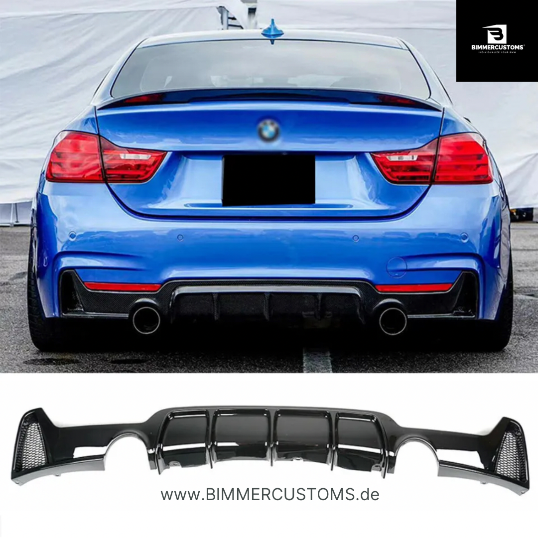 BIMMERCUSTOMS PERFORMANCE DIFFUSOR BLACK FÜR BMW 4er F32 F33 F36