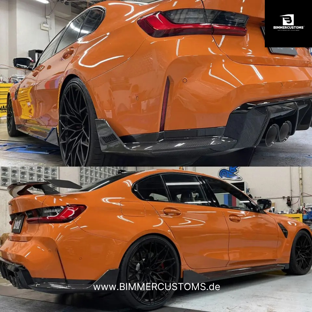 BIMMERCUSTOMS CARBON DIFFUSOR FLAPS PASSEND FÜR BMW M3 M4 G80 G82 G83