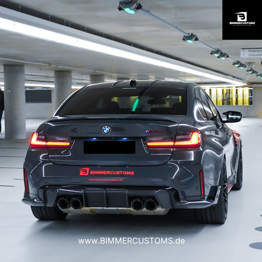 BIMMERCUSTOMS CARBON DIFFUSOR FLAPS PASSEND FÜR BMW M3 M4 G80 G82 G83