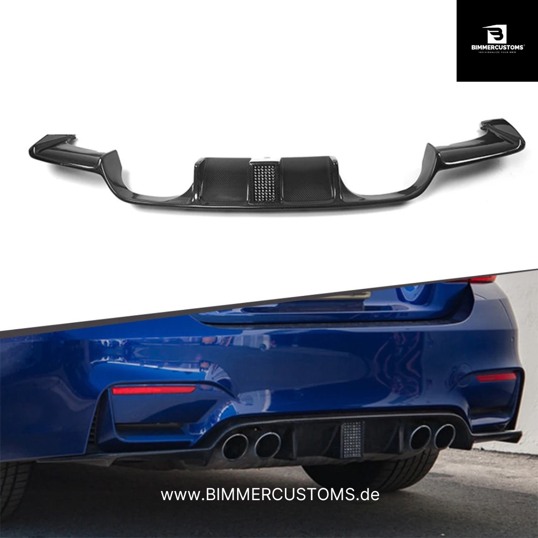 BIMMERCUSTOMS CARBON DIFFUSOR LED FÜR BMW M3 F80