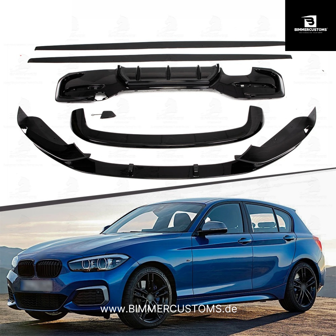 BIMMERCUSTOMS SET BODYKIT BLACK FÜR BMW 1er F20 114 116 118 120 M140i