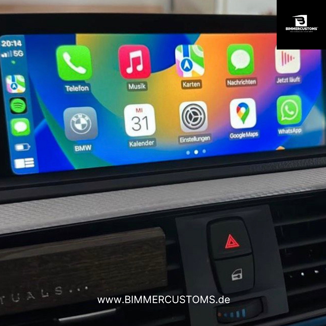 APPLE CARPLAY FULLSCREEN FREISCHALTUNG NACHRÜSTUNG FÜR BMW F REIHE F20 F21 F30 F31 F32 F33 F36 F87 F80 F82 F83 F90 M2 M35 M4 M