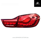 OLED GTS STYLE RÜCKLEUCHTEN PASSEND FÜR BMW 4er F32, F33, F36, F82 M4 Plug&Play red