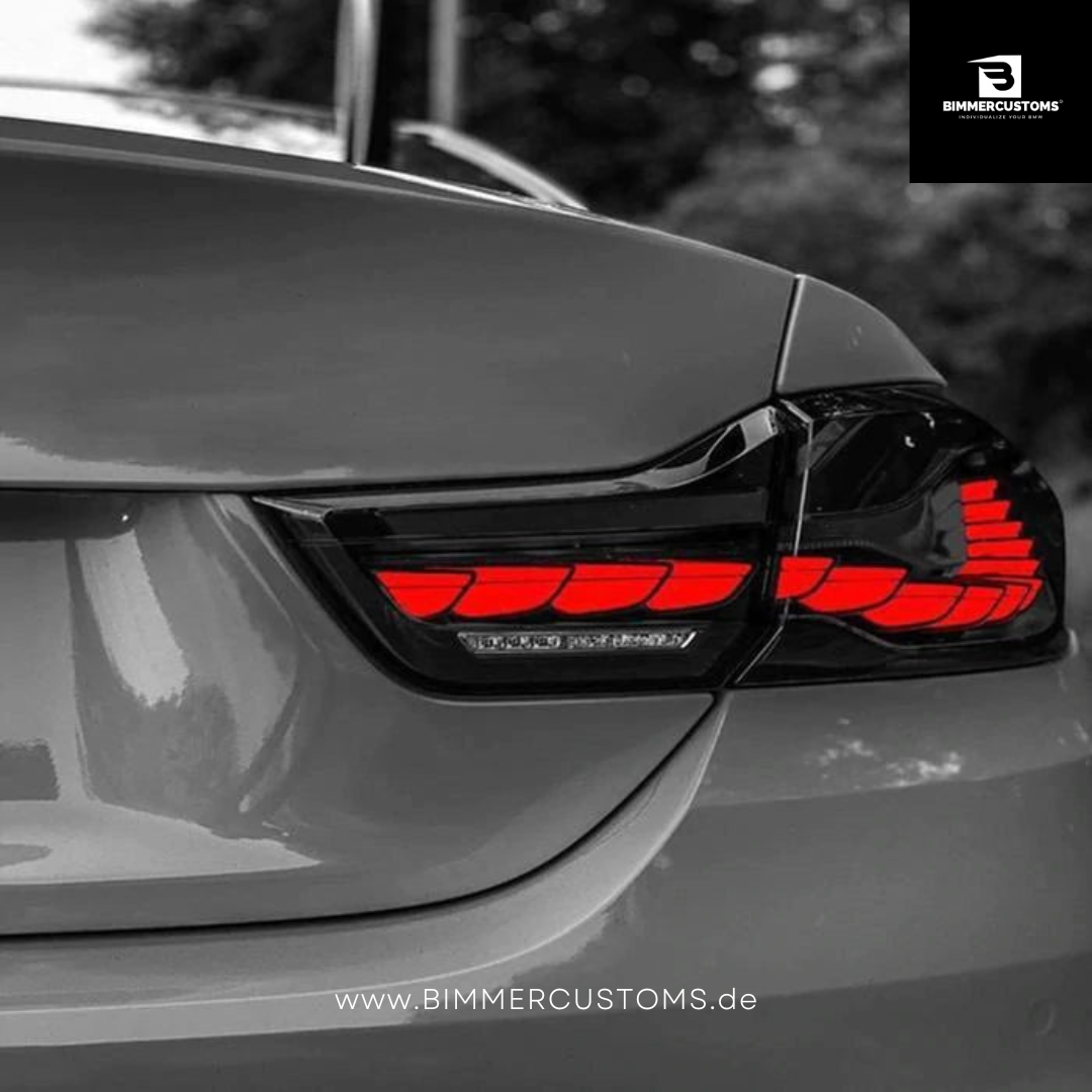 OLED GTS STYLE RÜCKLEUCHTEN PASSEND FÜR BMW 4er F32, F33, F36, F82 M4 Plug&Play red